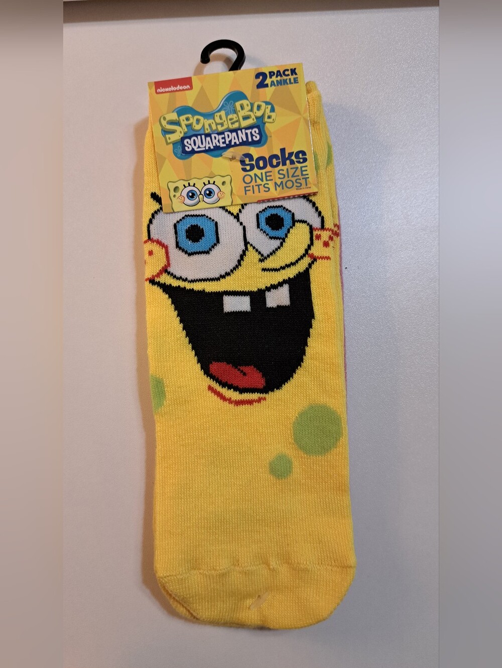 Nickelodeon SpongeBob SquarePants 2-Pack Ankle Socks Set